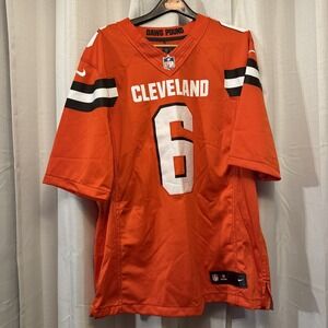 Baker Mayfield #6 Cleveland Browns Orange Nike On Field Jersey Adult XL